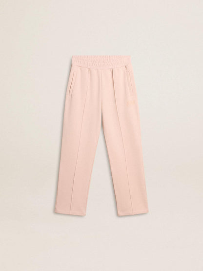 Girls’ pink joggers with print - Golden Goose Kids