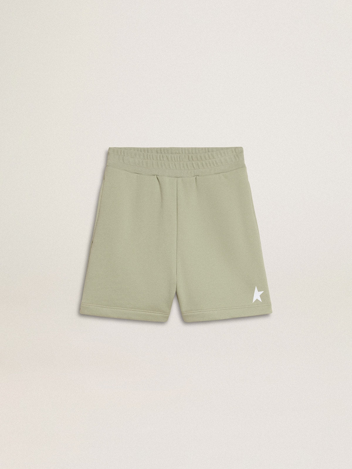 Light green shorts with white star - Golden Goose Kids