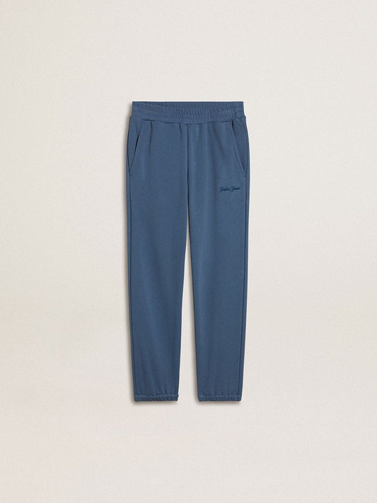 Kids’ blue joggers with embroidery - Golden Goose Kids