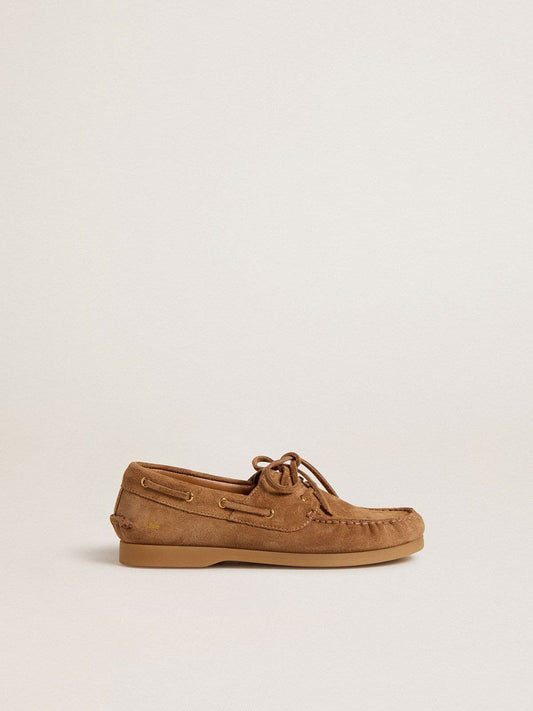 Junior Cruise loafer in light brown suede - Golden Goose Kids
