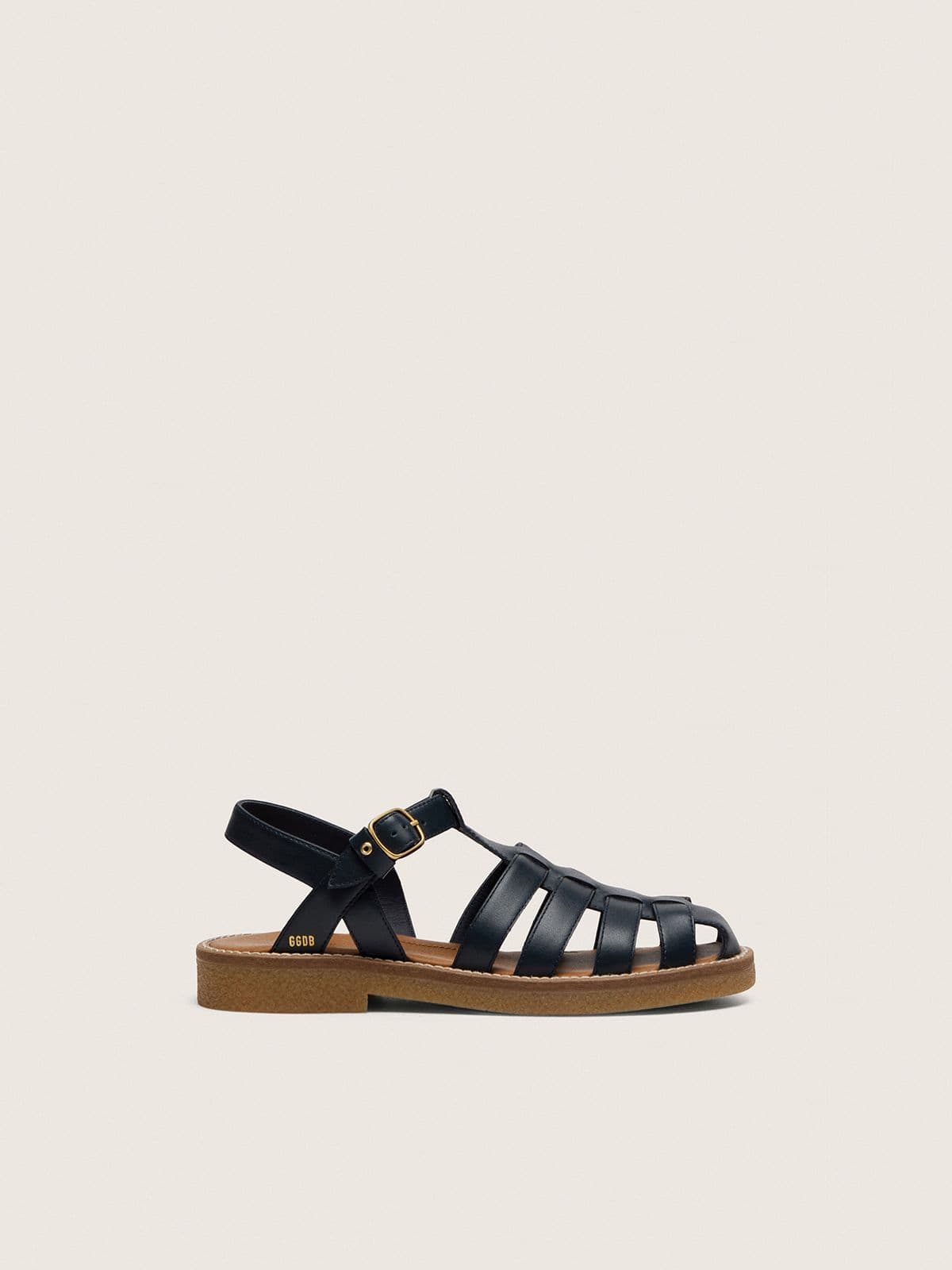 Junior Maxime sandals in navy-blue leather - Golden Goose Kids