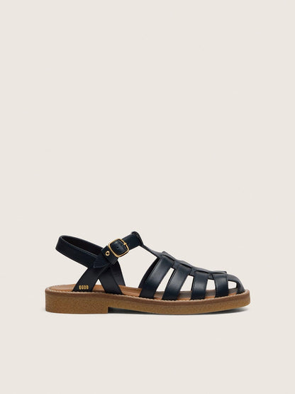 Young Maxime sandals in navy-blue leather - Golden Goose Kids