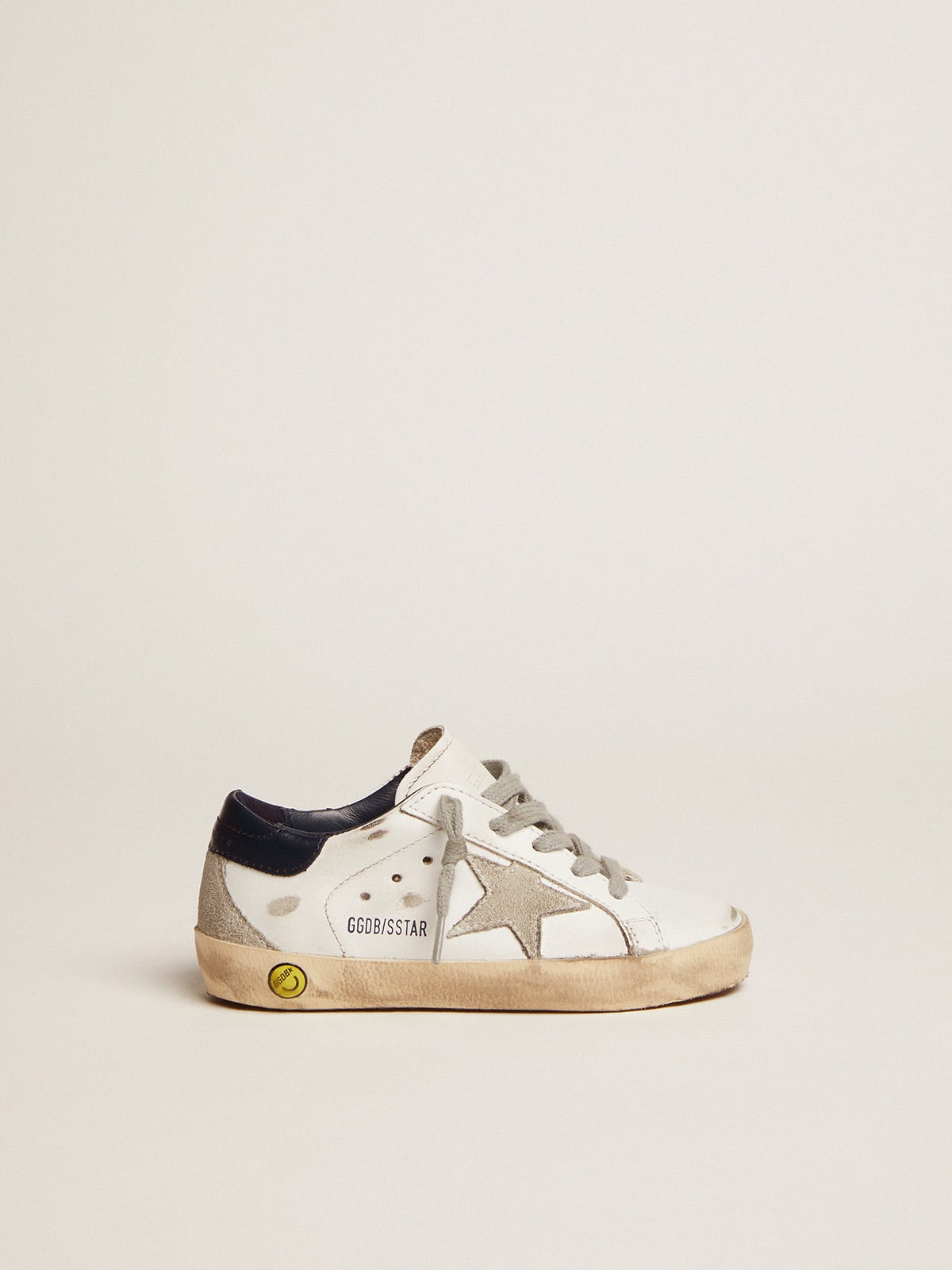 Super-Star Young with suede star - Golden Goose Kids
