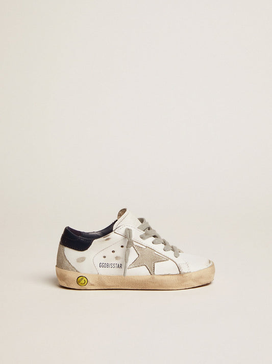 Super-Star Young with suede star - Golden Goose Kids