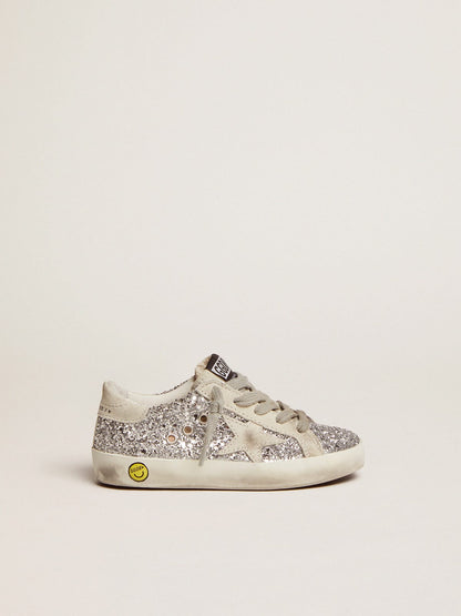 Super-Star Young with silver glitter - Golden Goose Kids