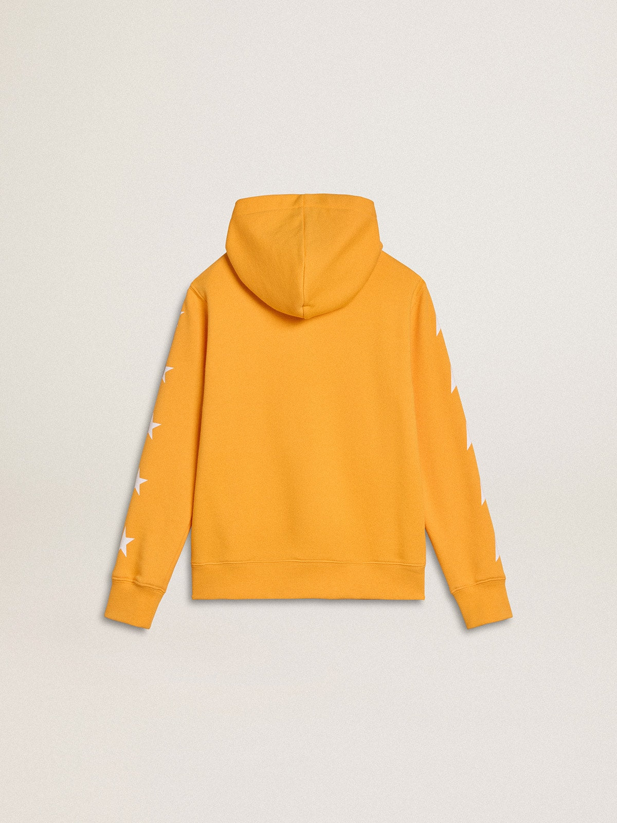 Boys’ orange sweatshirt with zip fastening - Golden Goose Kids