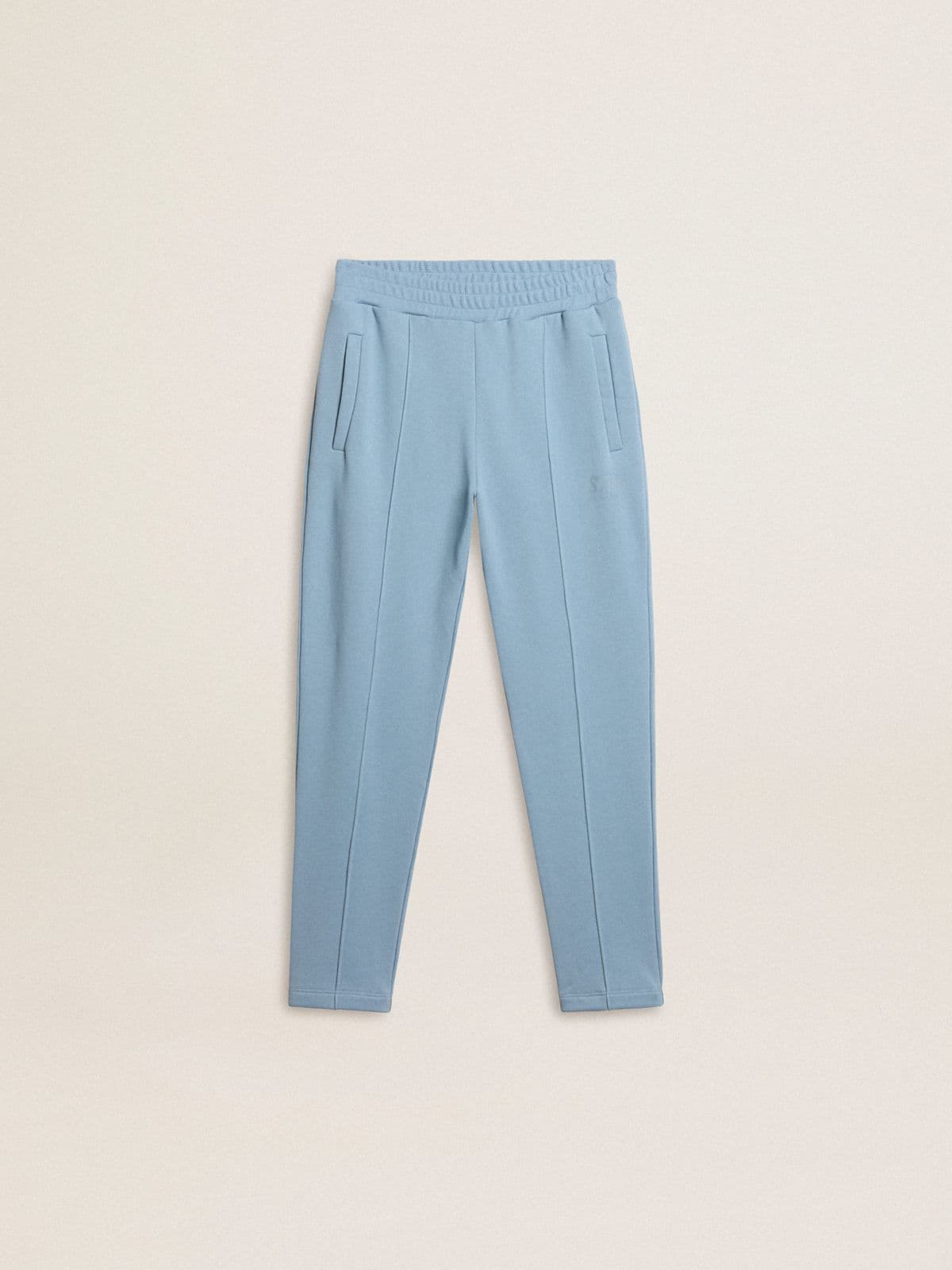 Boys' light blue printed joggers - Golden Goose Kids