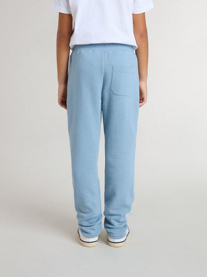 Boys' light blue printed joggers - Golden Goose Kids
