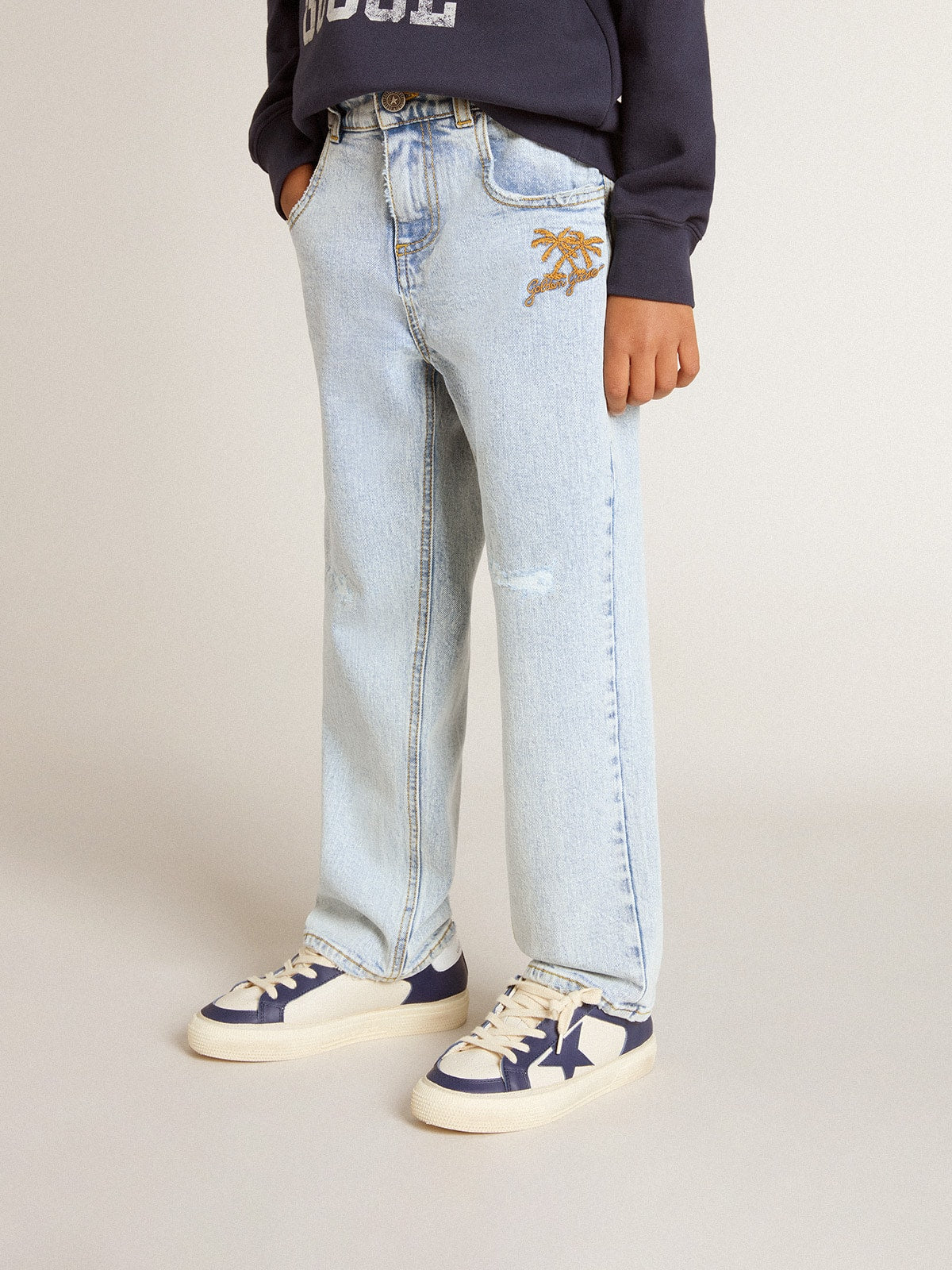 Boys' light denim jeans - Golden Goose Kids
