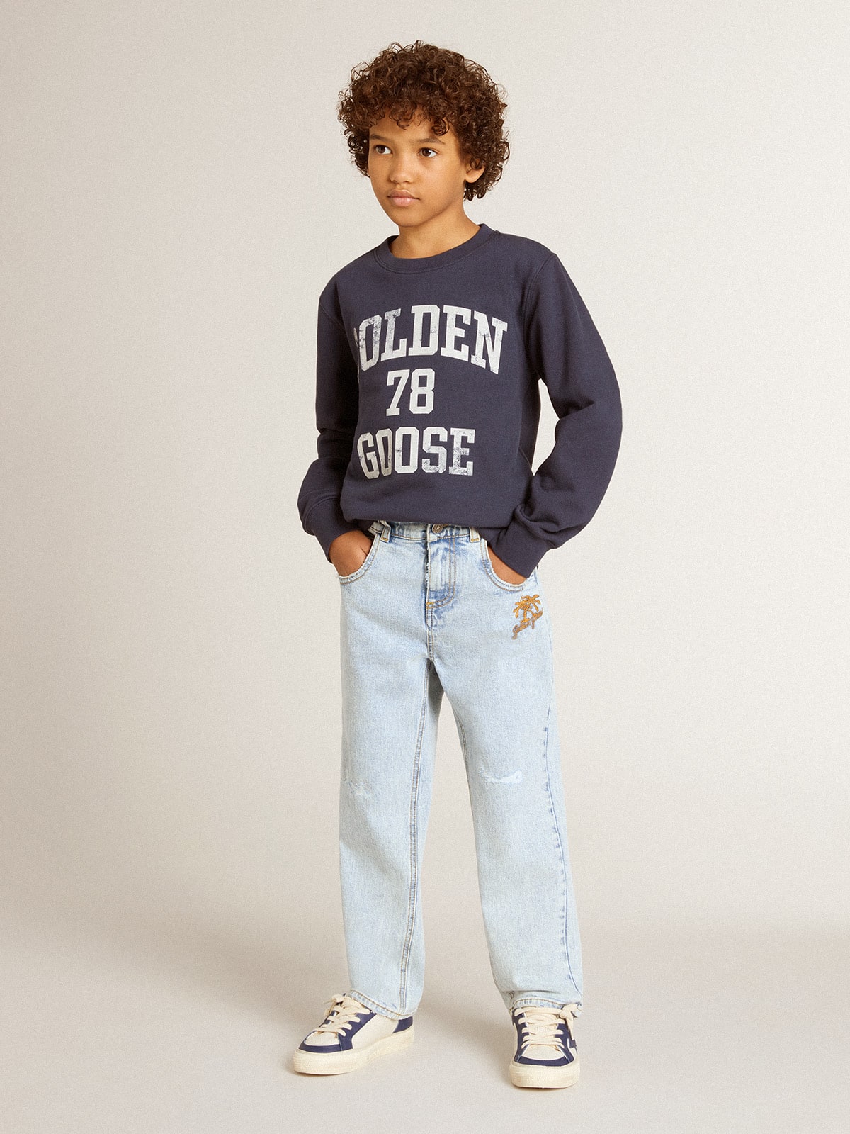 Boys' light denim jeans - Golden Goose Kids
