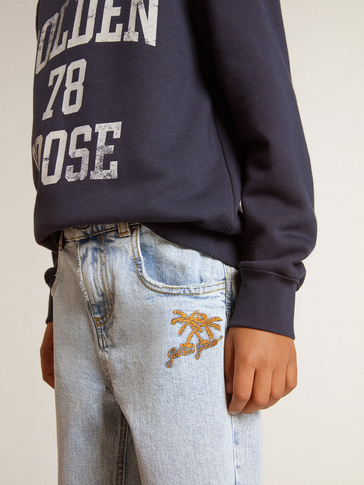 Boys' light denim jeans - Golden Goose Kids
