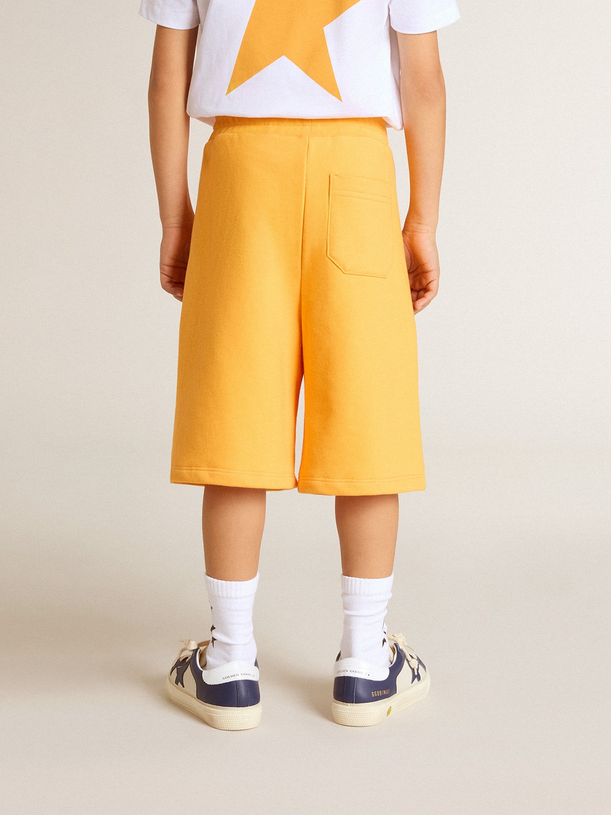 Boys' mustard yellow shorts - Golden Goose Kids