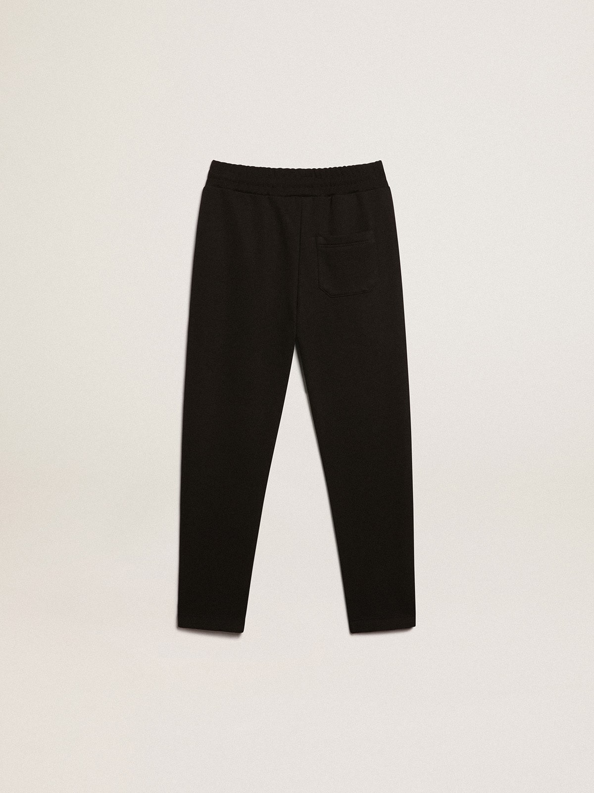 Boys’ black joggers with white stars - Golden Goose Kids