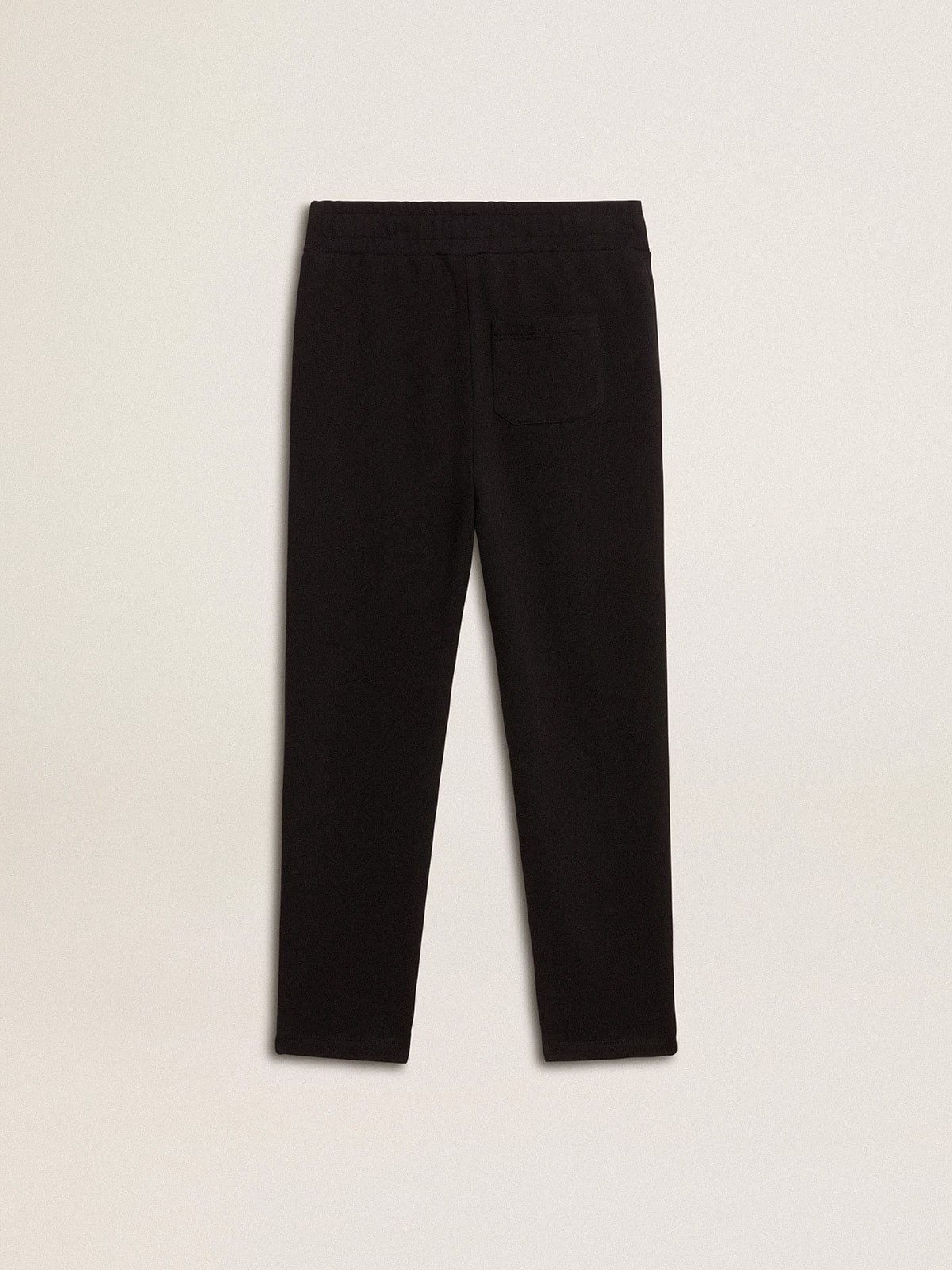 Boys’ black joggers with white stars - Golden Goose Kids