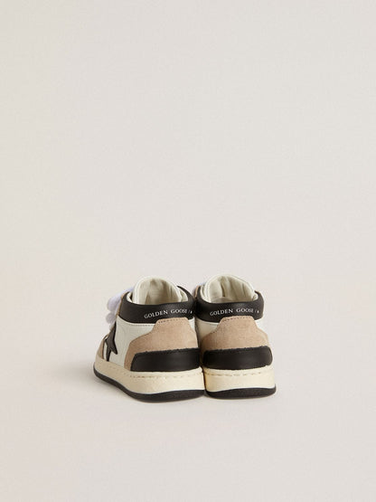 Junior June in nappa with suede inserts and black leather star - Golden Goose Kids